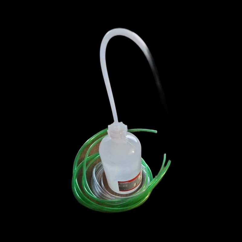 Flexible sunroof-drain cleaning kit with guide tube and catch bottle