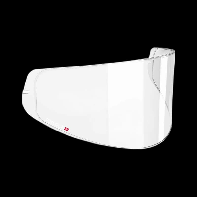 Motorcycle helmet visor anti-fog insert with fitting template