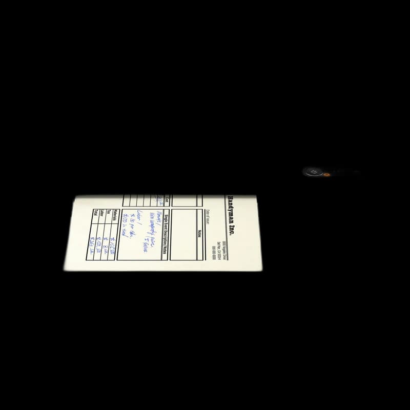 Portable document scanner with auto-crop
