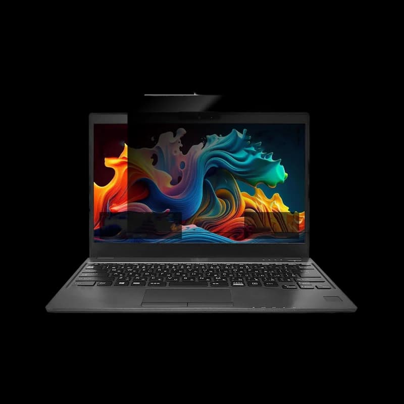 Removable magnetic anti-glare laptop privacy filter