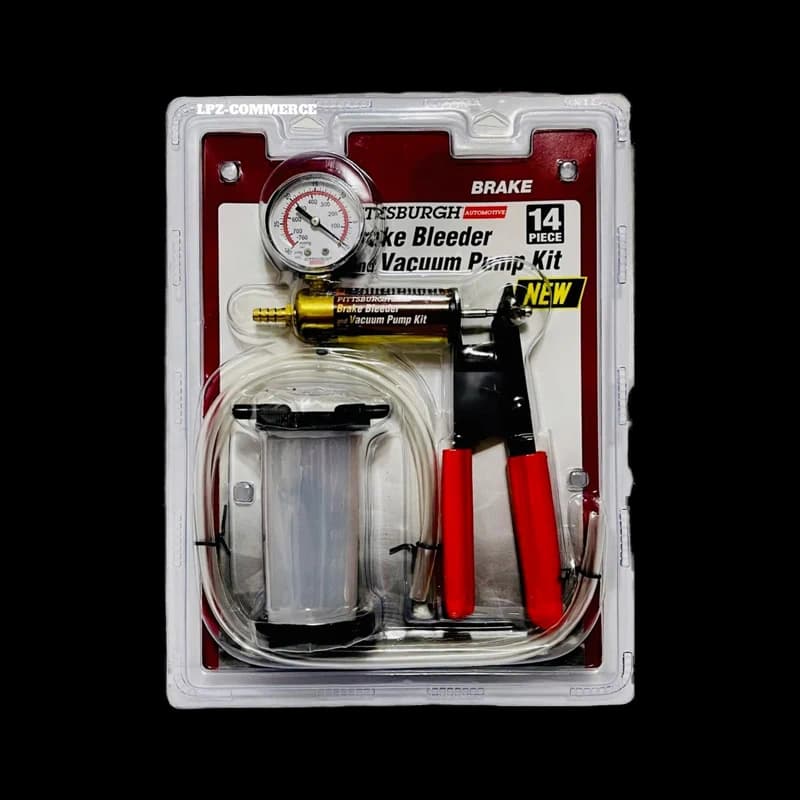 Vacuum brake-bleeder pump kit