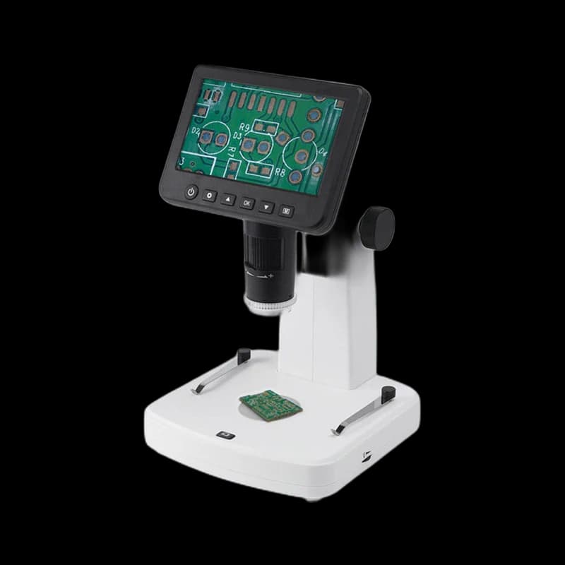 Digital microscope with integrated display
