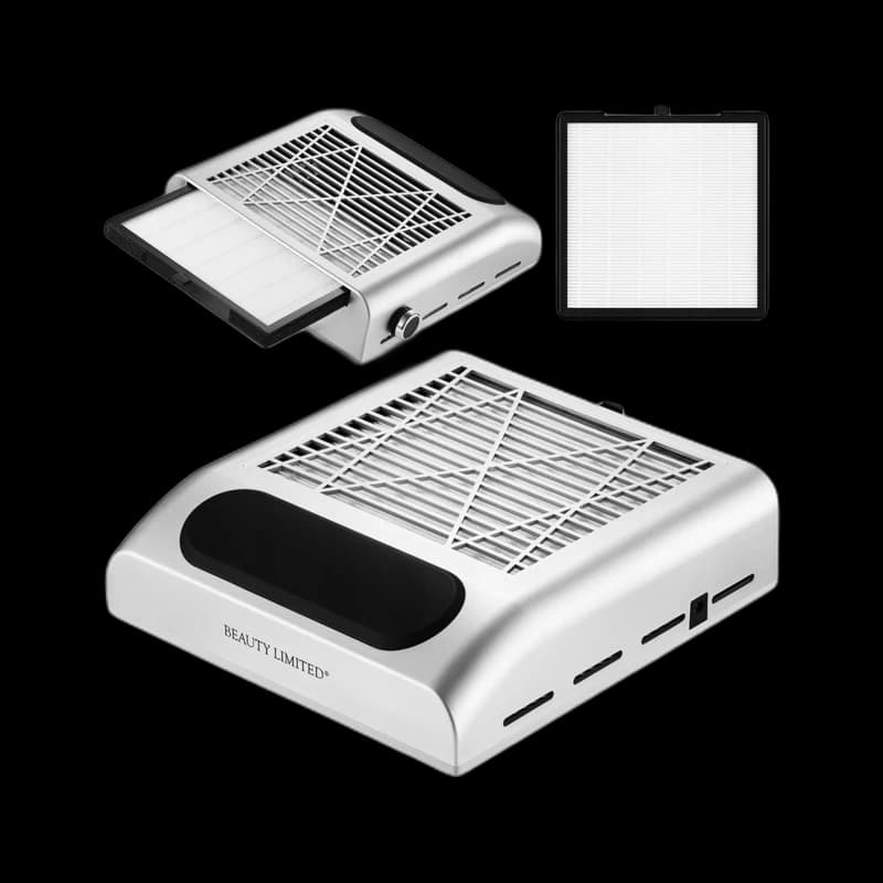Salon nail-dust collector with replaceable filter
